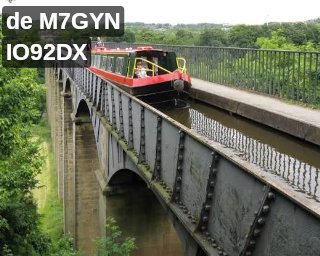 Picture sent over amateur radio by M7GYN on 2m