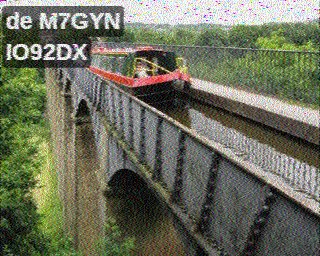 Picture sent over amateur radio by M7GYN on 2m