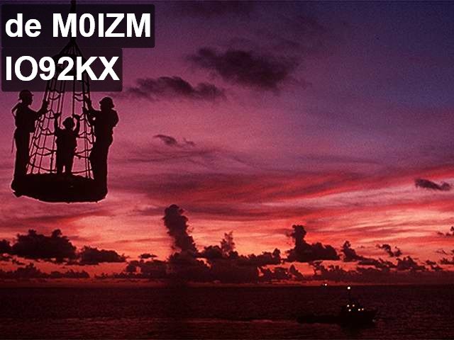 Picture sent over amateur radio by M0IZM on 2m